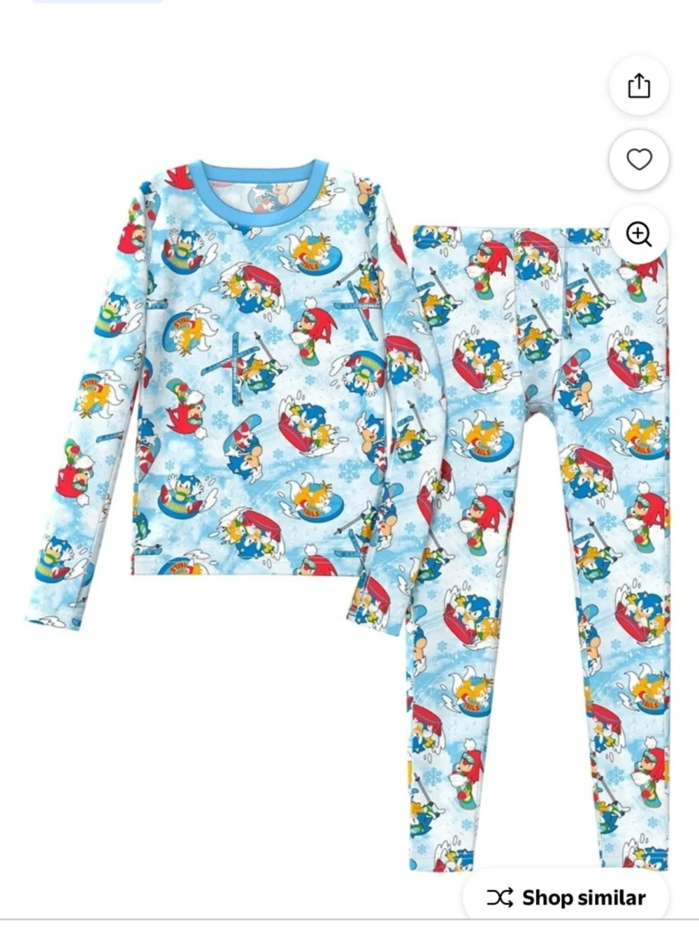 Cuddl Duds sonic themed